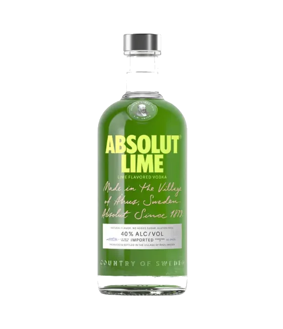Absolut Vodka Lime, fles bij slijterij t Bockje in Bathmen