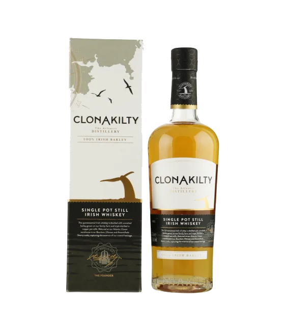 Clonakilty Single Irish Pot Still Whiskey, fles bij slijterij t Bockje in Bathmen