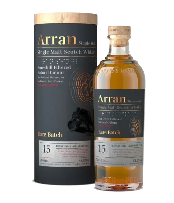 Arran 15 Years Rare Batch French Oak Grand Cru Cask, fles bij slijterij t Bockje in Bathmen