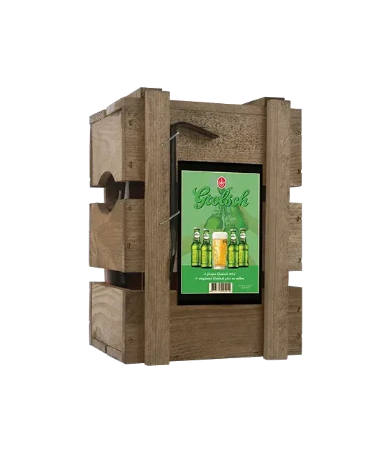 Grolsch BierBox 4 flesjes + Glas, fles bij slijterij t Bockje in Bathmen