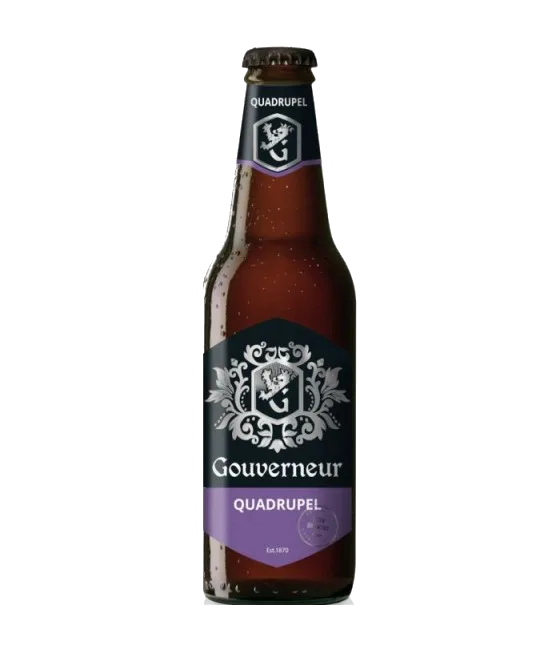 Gouverneur Quadrupel, fles bij slijterij t Bockje in Bathmen