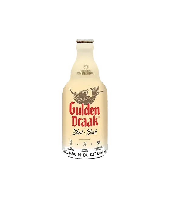 Gulden Draak Blond, fles bij slijterij t Bockje in Bathmen