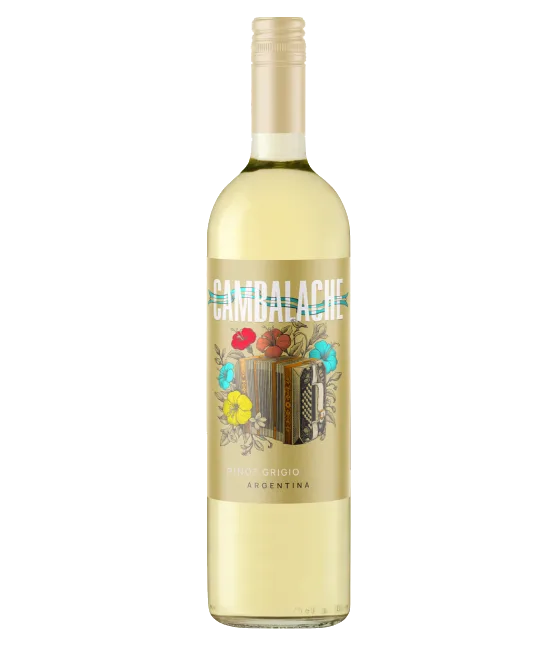 Cambalache Pinot Grigio, fles bij slijterij t Bockje in Bathmen