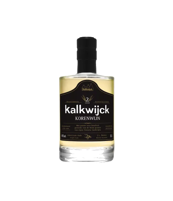 Kalkwijck Korenwijn 2 jaar American Oak, fles bij slijterij t Bockje in Bathmen