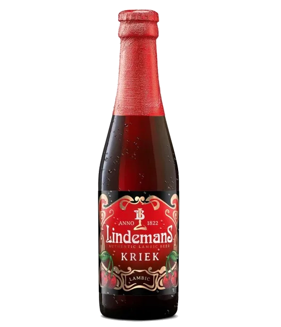 Lindemans Kriek, fles bij slijterij t Bockje in Bathmen