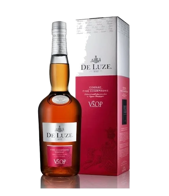 De Luze VSOP, fles bij slijterij t Bockje in Bathmen