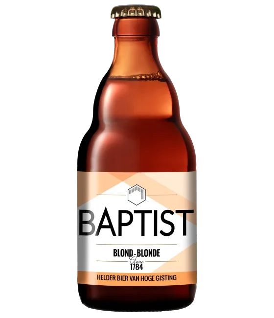 Baptist Blond, fles bij slijterij t Bockje in Bathmen