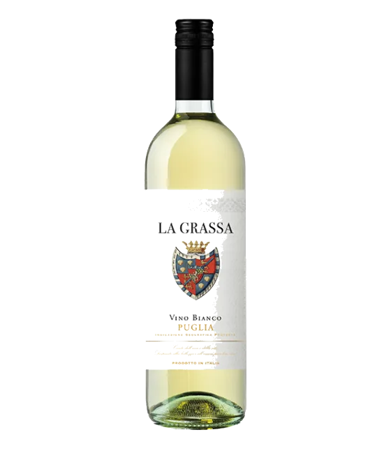 La Grassa Vino Bianco, fles bij slijterij t Bockje in Bathmen