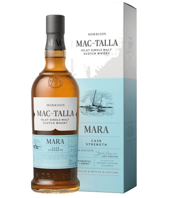 Mac-Talla Mara Cask Strength Islay Malt, fles bij slijterij t Bockje in Bathmen