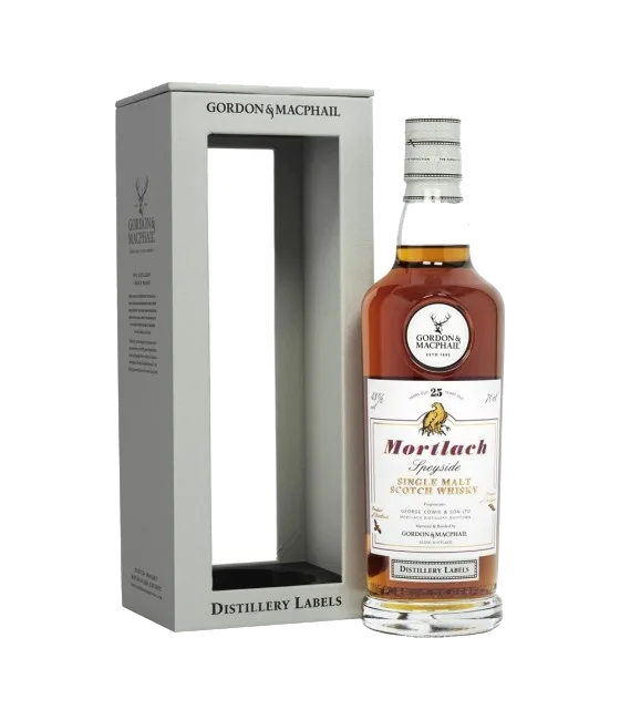 Gordon & MacPhail Distillery Label 25 Years Old Mortlach, fles bij slijterij t Bockje in Bathmen