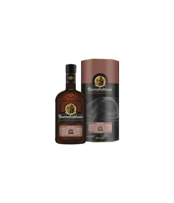 Bunnahabhain Moine Peated, fles bij slijterij t Bockje in Bathmen