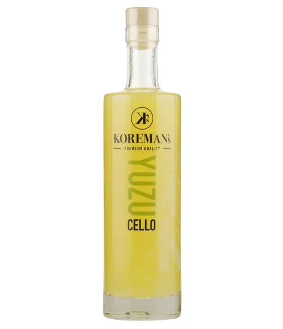 Koreman’s YuzuCello, fles bij slijterij t Bockje in Bathmen