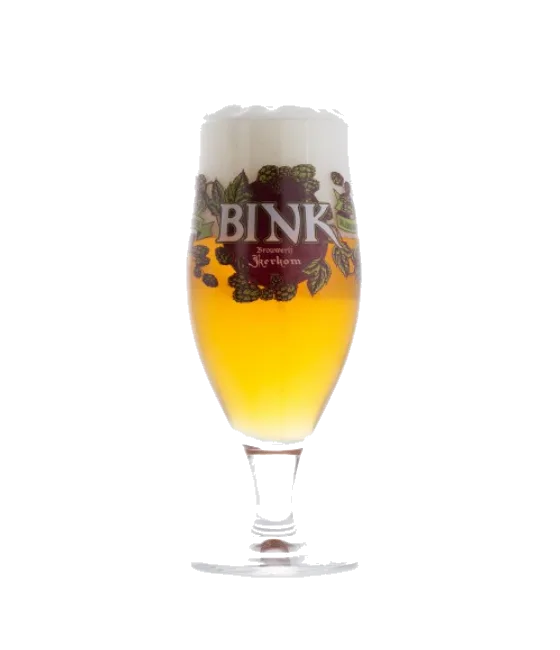 Bink bierbokaal 33 cl., fles bij slijterij t Bockje in Bathmen