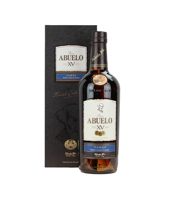 Ron Abuelo XV Tawny Port Finish, fles bij slijterij t Bockje in Bathmen