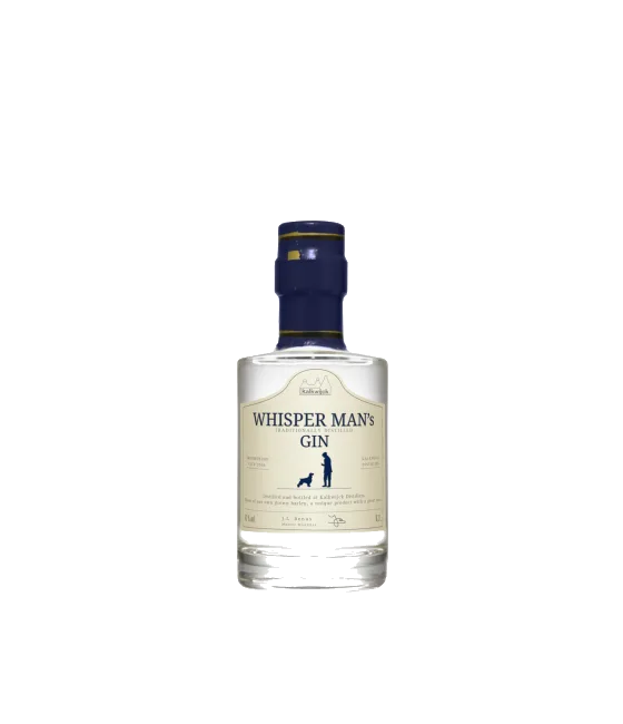 Kalkwijck Whisper Man’s Gin, fles bij slijterij t Bockje in Bathmen