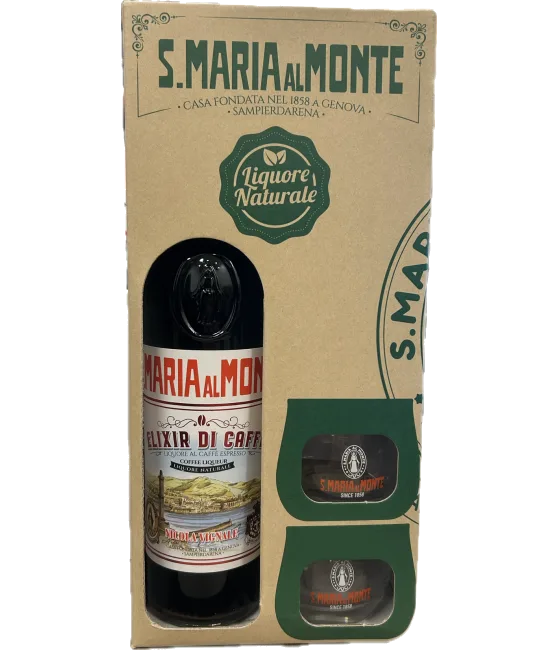 Santa Maria al Monte Elixir di Caffè Giftbox, fles bij slijterij t Bockje in Bathmen