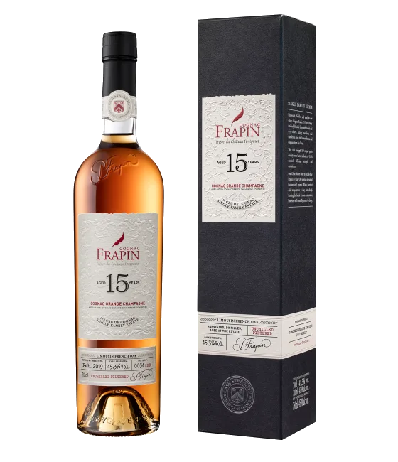 Frapin Cognac 15Y, fles bij slijterij t Bockje in Bathmen