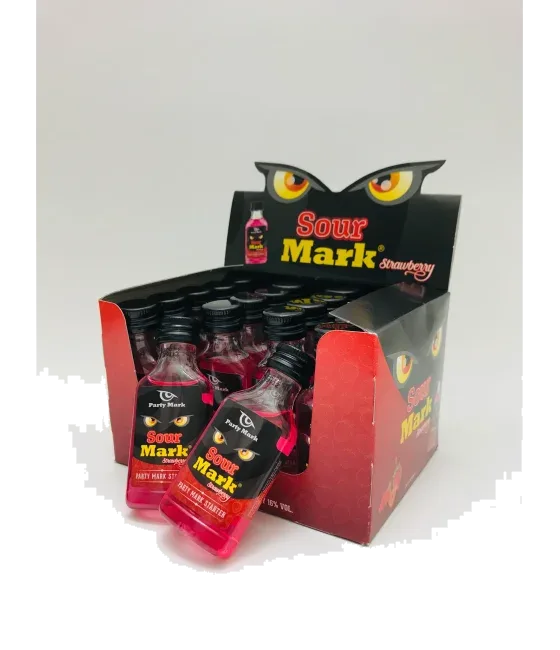 Sour Mark Strawberry 20x20ml, fles bij slijterij t Bockje in Bathmen