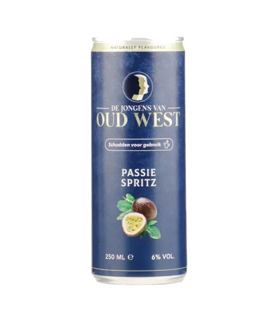 Jongens van Oud West Passie Spritz, fles bij slijterij t Bockje in Bathmen