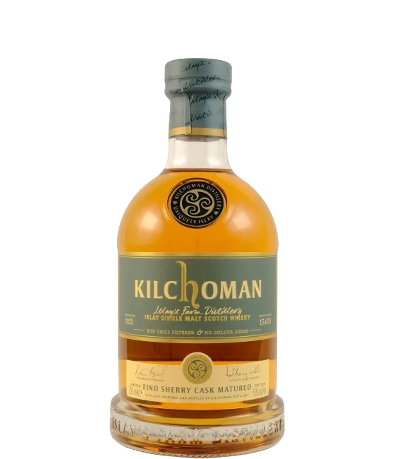 Kilchoman Fino Sherry Matured Edition 2023, fles bij slijterij t Bockje in Bathmen