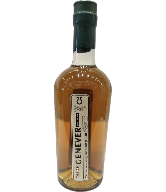 Wagging Finger Oude Genever Rejuvenating Single Cask, fles bij slijterij t Bockje in Bathmen