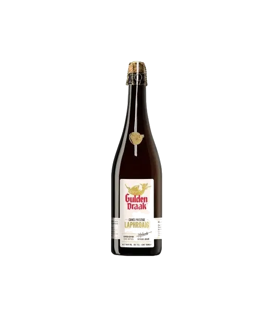 Gulden Draak Cuvee Prestige Laphroaig, fles bij slijterij t Bockje in Bathmen