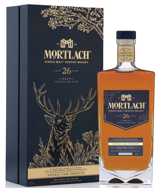 Mortlach 26 Years Old Diageo Special Releases 2019, fles bij slijterij t Bockje in Bathmen