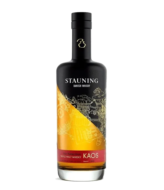 Stauning Kaos Danish Whisky Batch 2 2022, fles bij slijterij t Bockje in Bathmen