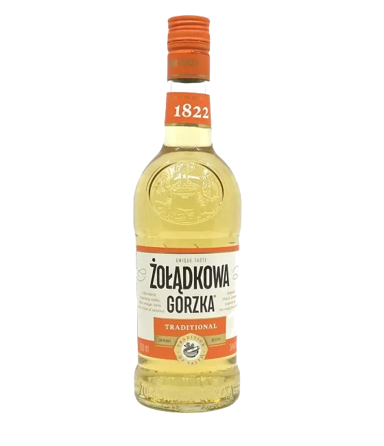 Zoladkowa Gorzka Traditional, fles bij slijterij t Bockje in Bathmen