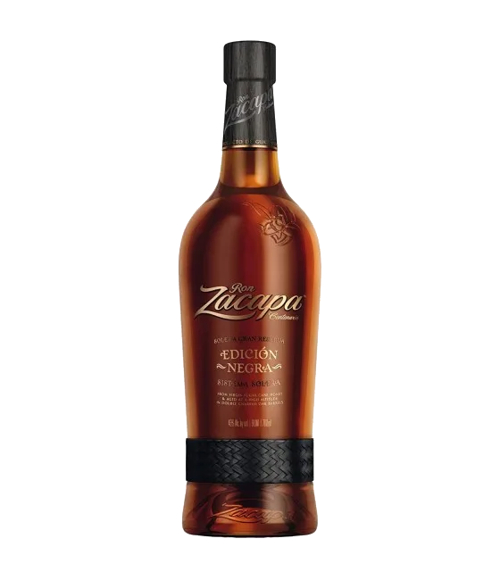 Ron Zacapa Edicion Negra, fles bij slijterij t Bockje in Bathmen