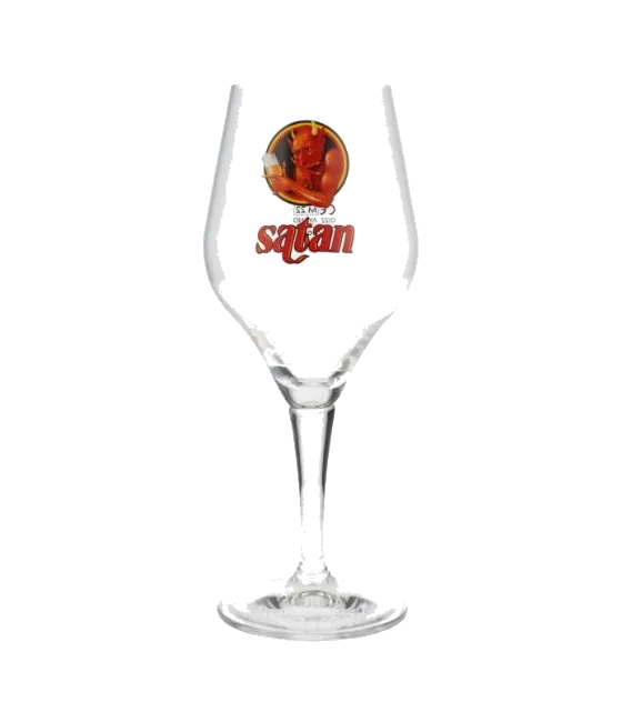 Brouwerij De Block Satan Bierbokaal, fles bij slijterij t Bockje in Bathmen