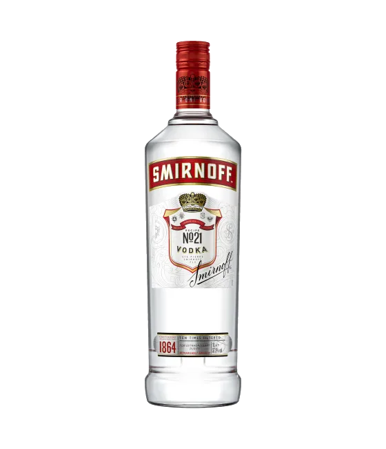 Smirnoff Vodka Red 100 cl, fles bij slijterij t Bockje in Bathmen