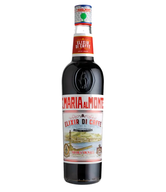 Santa Maria al Monte Elixir di Caffè, fles bij slijterij t Bockje in Bathmen