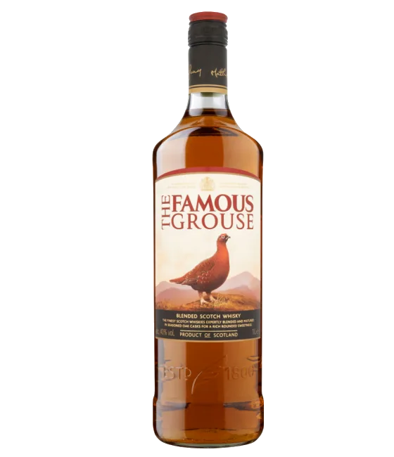 The Famous Grouse Whisky, fles bij slijterij t Bockje in Bathmen