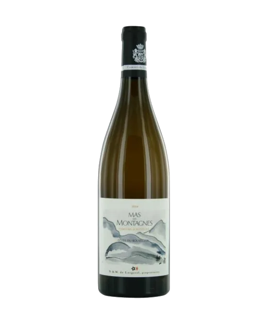 Lorgeril Mas Des Montagnes Roussillon Blanc, fles bij slijterij t Bockje in Bathmen