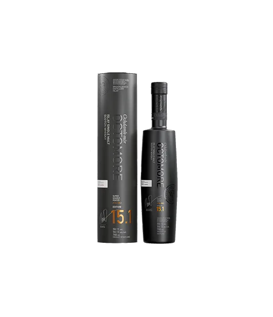 Bruichladdich Octomore Edition 15.1, fles bij slijterij t Bockje in Bathmen