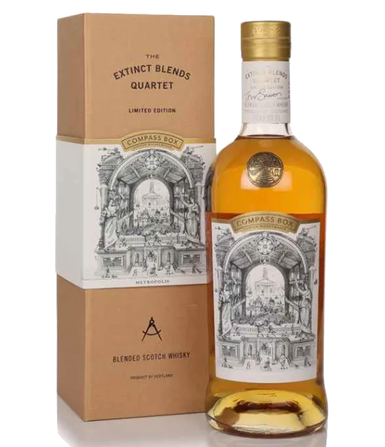 Compass Box Metropolis The Extinct Blends Quartet, fles bij slijterij t Bockje in Bathmen