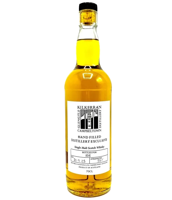 Kilkerran Handfilled Distillery Exclusive 2023 58%, fles bij slijterij t Bockje in Bathmen