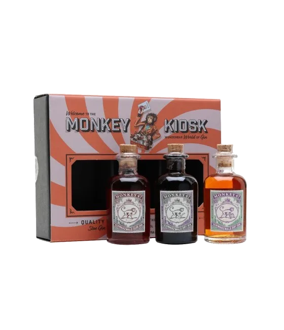Monkey Gin Kiosk 3 x 5cl., fles bij slijterij t Bockje in Bathmen