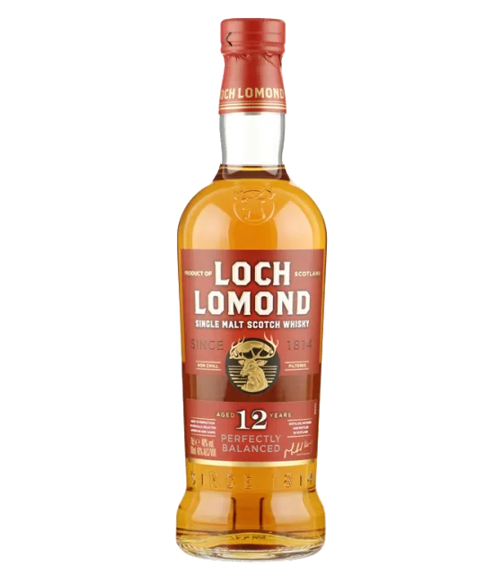 Loch Lomond 12 yr Single Malt Whisky, fles bij slijterij t Bockje in Bathmen