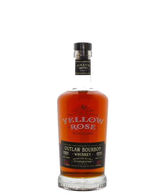 Yellow Rose Outlaw Bourbon, fles bij slijterij t Bockje in Bathmen