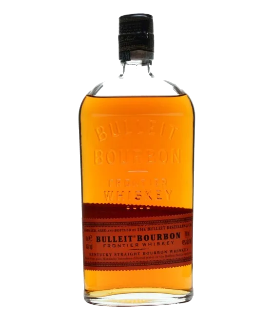 Bulleit Kentucky Straight Bourbon Whiskey, fles bij slijterij t Bockje in Bathmen