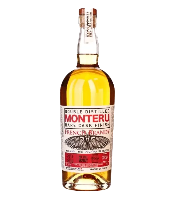 Monteru Brandy Rare Cask Finish 70 cl, fles bij slijterij t Bockje in Bathmen