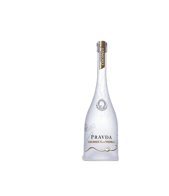 Pravda Coconut, fles bij slijterij t Bockje in Bathmen