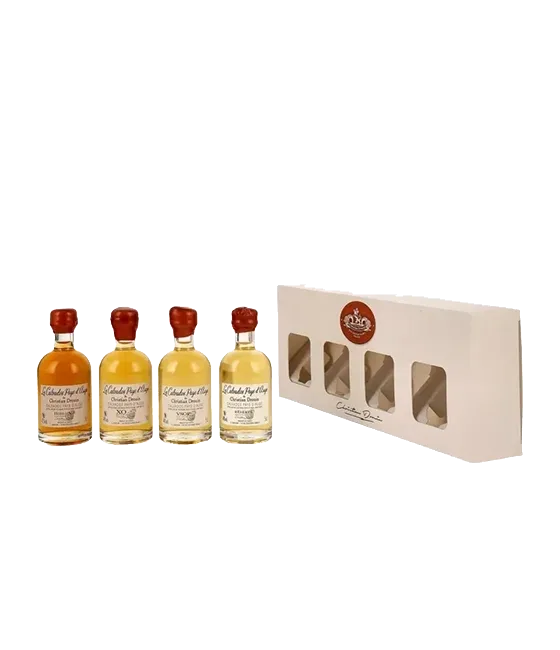 Cristian Drouin Calvados Tasting Set 4x 5cl, fles bij slijterij t Bockje in Bathmen