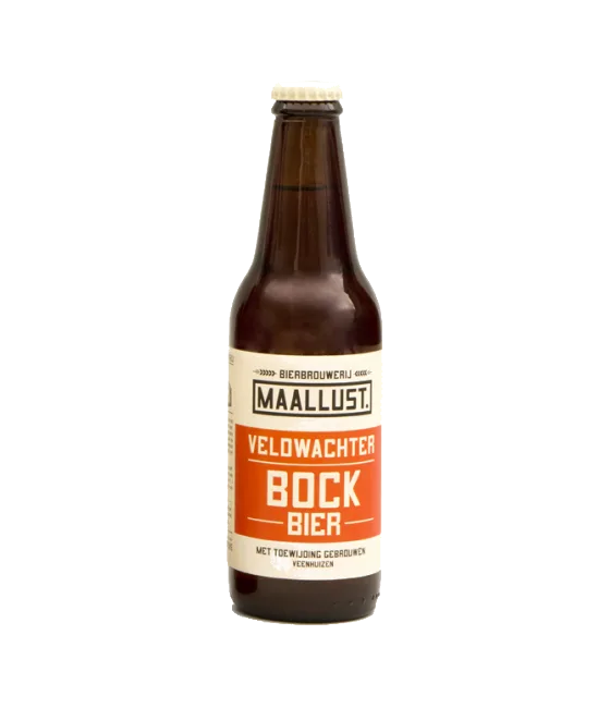 Maallust Veldwachter Bock, fles bij slijterij t Bockje in Bathmen