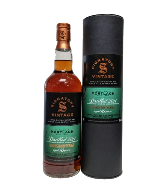 Signatory Mortlach 2014 #15 Small Batch, fles bij slijterij t Bockje in Bathmen