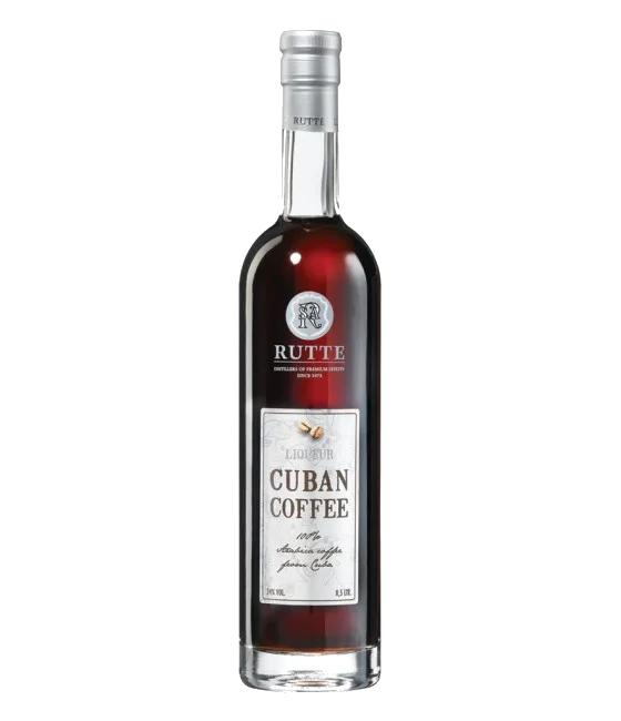 Rutte Cuban Coffee Liqueur, fles bij slijterij t Bockje in Bathmen