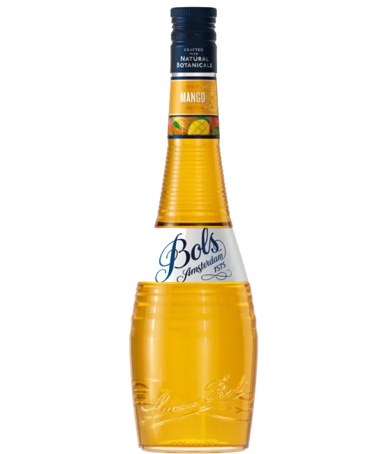 Bols Mango, fles bij slijterij t Bockje in Bathmen