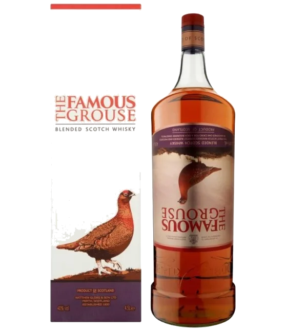 Famous Grouse Whisky, fles bij slijterij t Bockje in Bathmen